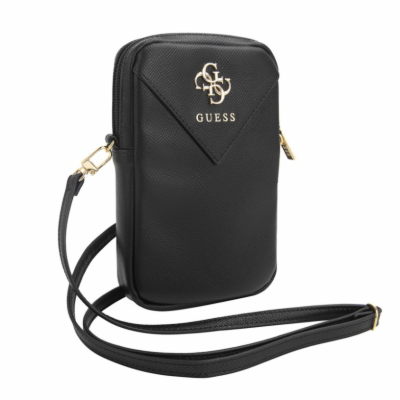 Guess PU Grained 4G Metal Logo Wallet Phone Bag Zipper, č...