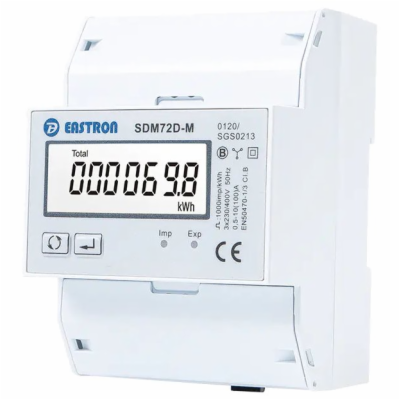 Eastron SDM72D-MID, multifunkční elektroměr, třífázový, 100A