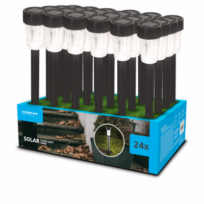Svítidlo solární ML-GS002 LED zahradní zápich 31cm, černé