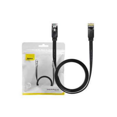 Kabel UTP RJ45/RJ45 Cat5 1,5m BASEUS plochý Black