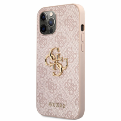 Guess PU 4G Metal Logo Zadní Kryt pro iPhone 12 Pro Max P...
