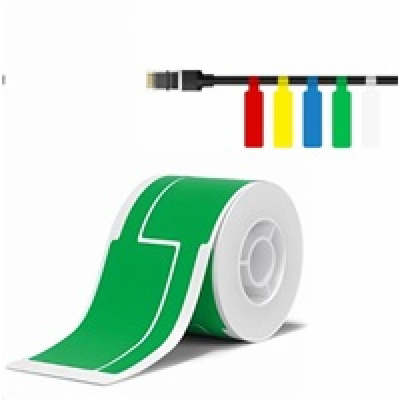 Niimbot štítky na kabely T 25x76mm 200ks Zelené pro B21, ...