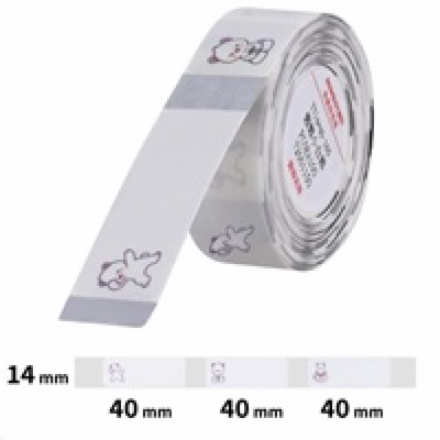 Niimbot průhledné štítky T 14x40mm 160ks Medvídě pro D11,...