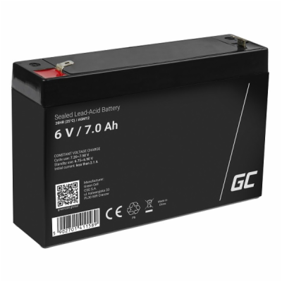 Green Cell AGM VRLA 6V 7Ah maintenance-free battery for t...