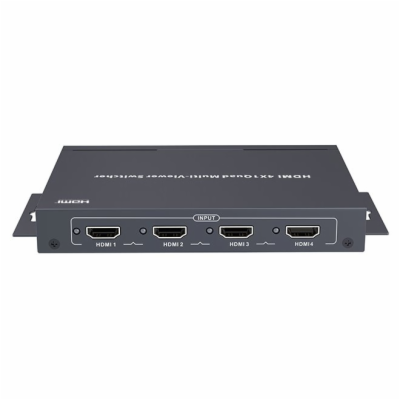 XtendLan HDMI multiviewer/kvadrátor, 4x vstup, 1x výstup,...
