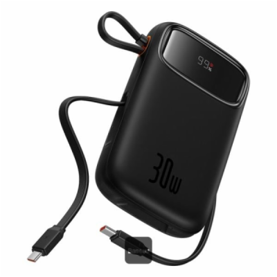 Powerbanka Baseus Qpow2 20000mAh, 30W, s kabelem USB-C černá