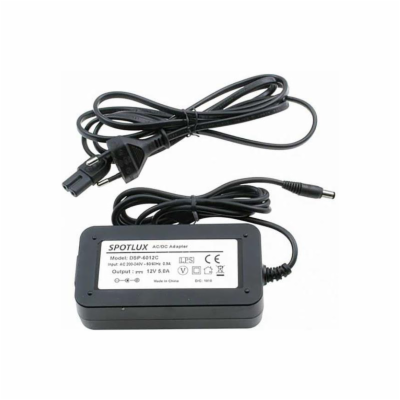 Adaptér napájecí 12V 5000mA SPOTLUX DSP-6012C (5,5x2,5mm)
