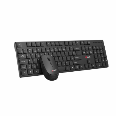 Klávesnice C-TECH WLKMC-03, bezdrátový combo set s myší, ...