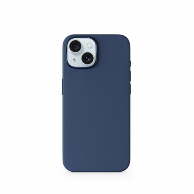 Epico Mag+ kožený kryt iPhone 16 Plus - modrá