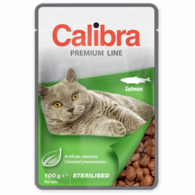 Calibra Cat Premium Sterilised Salmon 100g