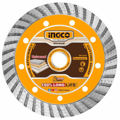 Ingco DMD032301 Kotouč řezný, diamantový lamelový 230 x 1 mm