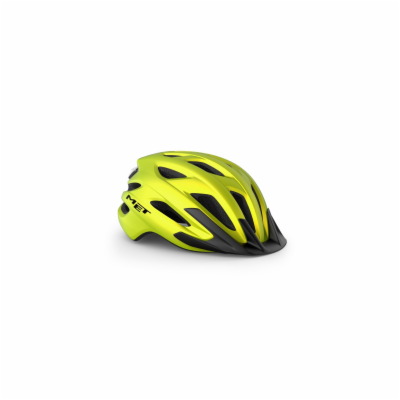 Cyklistická helma MET CROSSOVER lime žlutá metalická - 52/59