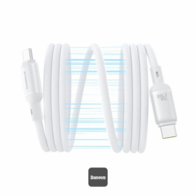 Kabel Baseus PicoGo magnetic USB-C/USB-C 1m 240W bílý