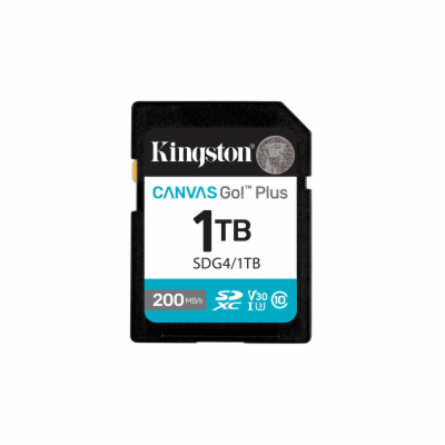 KINGSTON 1TB SDXC Canvas Go Plus Gen4 200MB/s C10 UHS-I U...