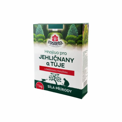 Hnojivo pro jehličnany a tůje ROSTETO 1kg s čedičovou mou...