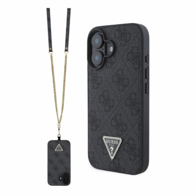 Guess PU 4G Strass Triangle Metal Logo Zadní Kryt + Cross...