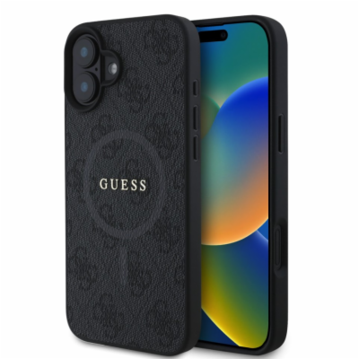 Guess PU Leather 4G Colored Ring MagSafe Zadní Kryt pro i...