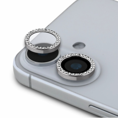Guess Fixed Glliter Ochrana Čoček pro iPhone 16/16 Plus S...