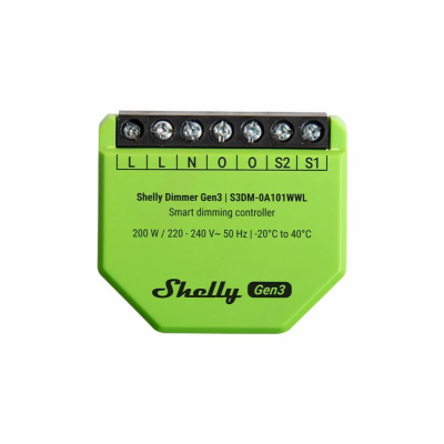 Smart ovladač osvětlení SHELLY Dimmer Gen3 WiFi
