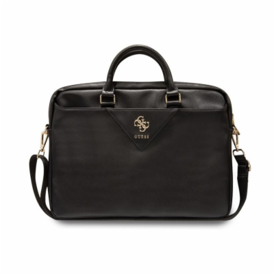 Guess PU Grained 4G Metal Logo Computer Bag 15/16" Black ...