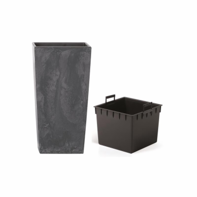 Květináč URBI SQUARE BETON EFFECT antracit 29,5cm