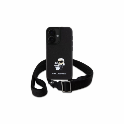 Karl Lagerfeld Saffiano Crossbody Popruh Metal Karl and C...