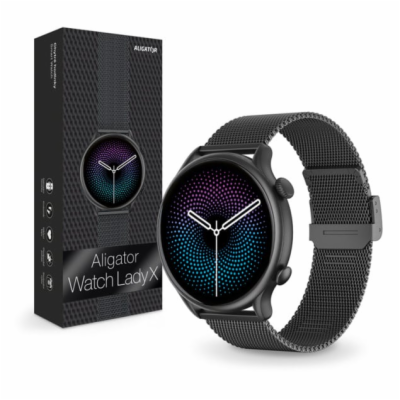 Chytré hodinky ALIGATOR Watch Lady X, černé