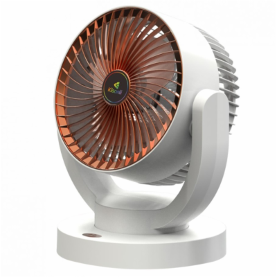Přenosný ventilátor Kisonli F103, 2400mAh – bílá/zlatá Př...