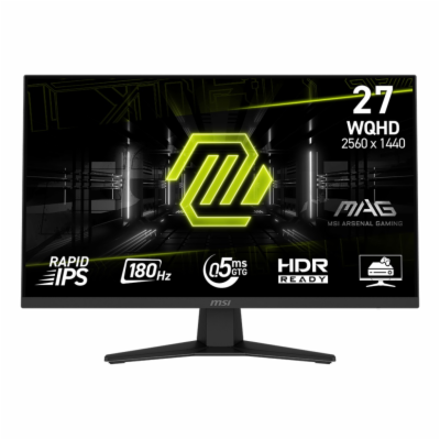 MSI MAG/274QF/27"/IPS/QHD/180Hz/0,5ms/Černá/3R