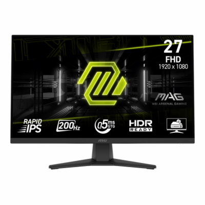 MSI MAG/272F/27"/IPS/FHD/200Hz/0,5ms/Black/2R