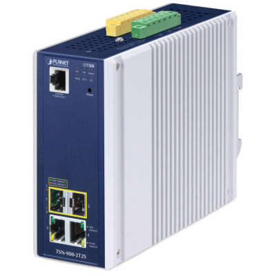 Planet TSN-900-2T2S průmyslový TSN media konvertor, 2x1Gb...
