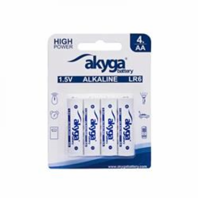 Akyga alkalická baterie AA LR6 Zn-MnO2, 1.5V/3050mAh, bli...