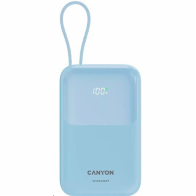 CANYON Power Bank PB-101, 10000mAh PD22.5W, Blue