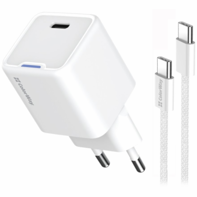 COLORWAY 1x USB-C/ síťová nabíječka/ GaN/ PD/ PPS/ 25W/ V...