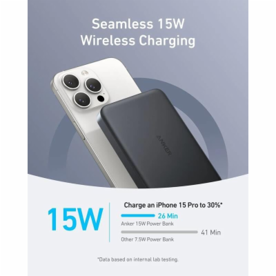 Bezdrátová powerbanka Anker MagGo 10000mAh, 30W černá