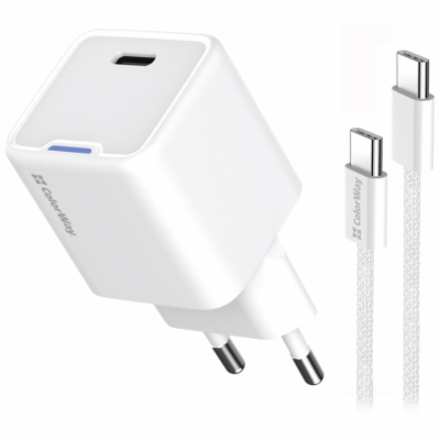 COLORWAY 1x USB-C/ síťová nabíječka/ GaN/ PD/ PPS/ 30W/ V...