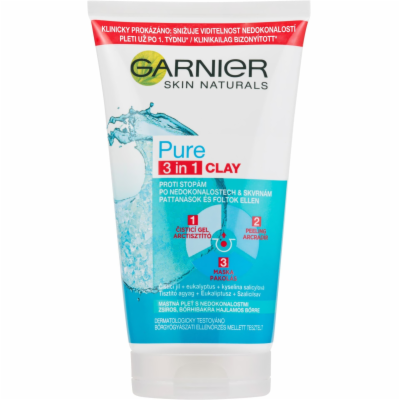 Garnier Skin Naturals Pure čistící gel peeling a maska 3v...