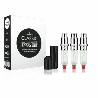 Travalo Classic HD dárková sada Black (plnitelný rozprašo...