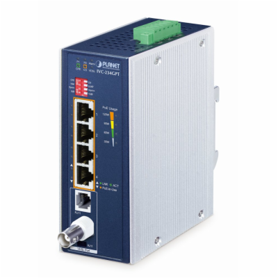 Planet IVC-234GPT, VDSL2 průmyslový ethernet konvertor, 4...