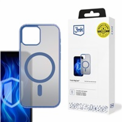 3mk ochranný kryt Frosty MagCase Blue pro Apple iPhone 17