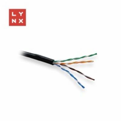 LYNX UTP kabel Cat5e, PE (Fca), celoměděný, venkovní, čer...