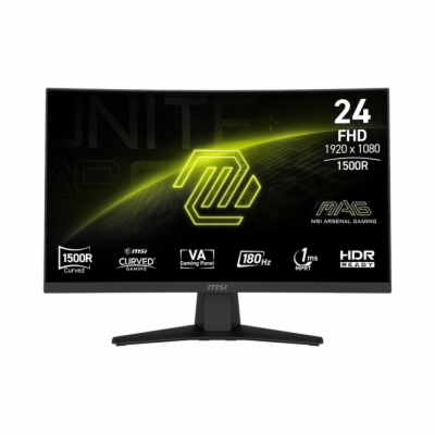MSI MAG/244C/23,6"/VA/FHD/180Hz/1ms/Černá/3R