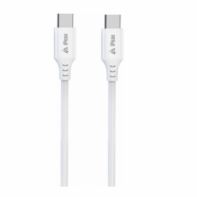 iPEAX TPU kabel USB-C / USB-C 1 m, USB 2.0, bílá Odolný T...
