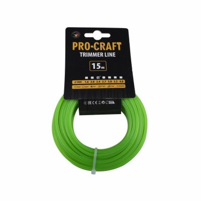 Struna PROCRAFT ZL 2,4mm 15m hvězdicová