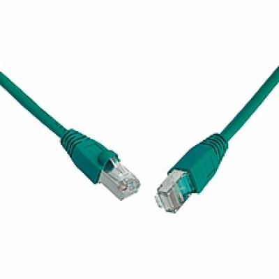 Solarix Patch kabel CAT5E SFTP PVC 7m zelený snag-proof C...