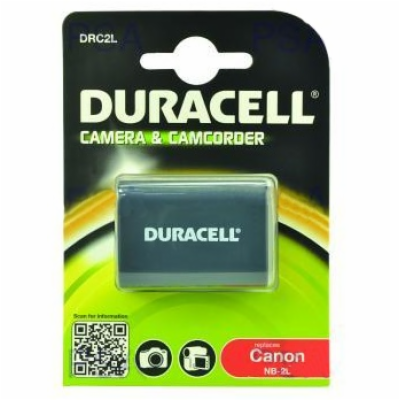 DURACELL Baterie - DRC2L pro Canon NB-2L, černá, 650 mAh,...