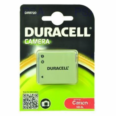 DURACELL Baterie - DR9720 pro Canon NB-6L, černá, 700 mAh...