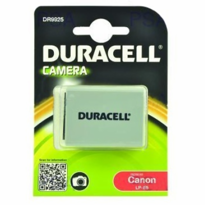 DURACELL Baterie - DR9925 pro Canon LP-E5, šedá, 1020 mAh...