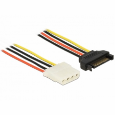 Delock Power Cable SATA 15 pin male > 4 pin female 50 cm