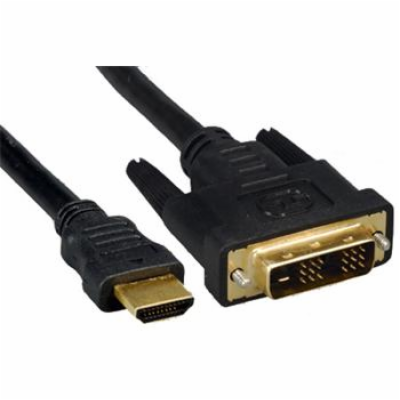 PREMIUMCORD Kabel HDMI - DVI 10m (M/M, zlacené kontakty, ...